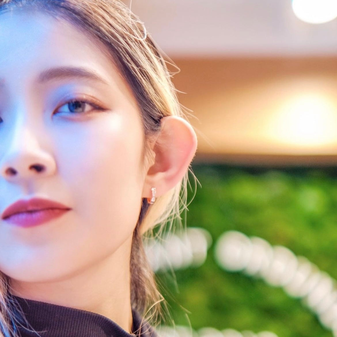 Hold On | 2- way Love Heart Lock earrings (18k Rose gold)