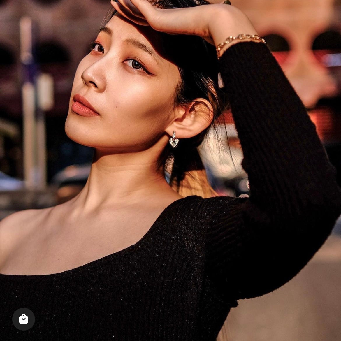 Hold On | 2- way Love Heart Lock earrings (18k Rose gold)