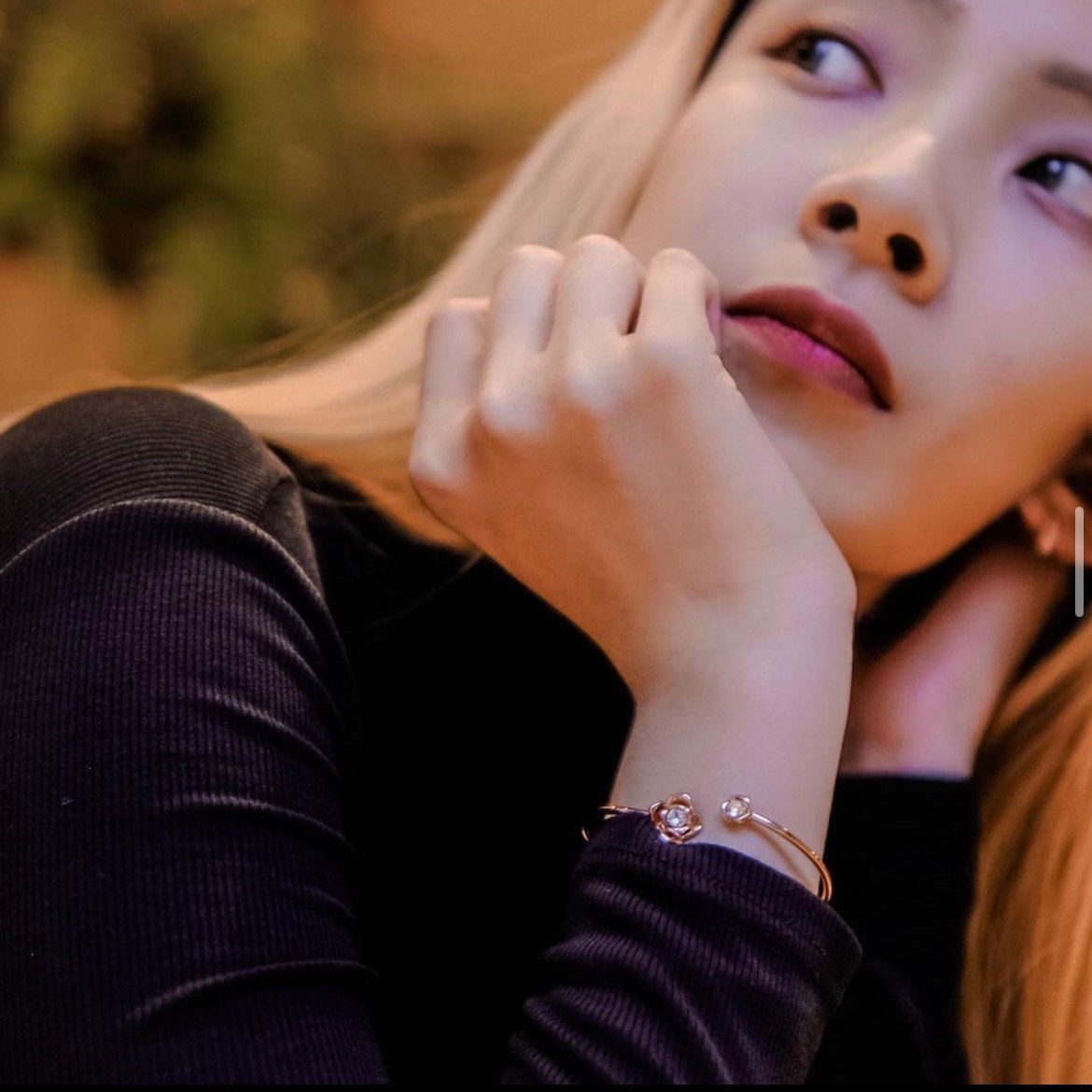 Love, Rosie | Romantic adjustable rose bangle - Best gift for yourself or your love (18k Rose gold)