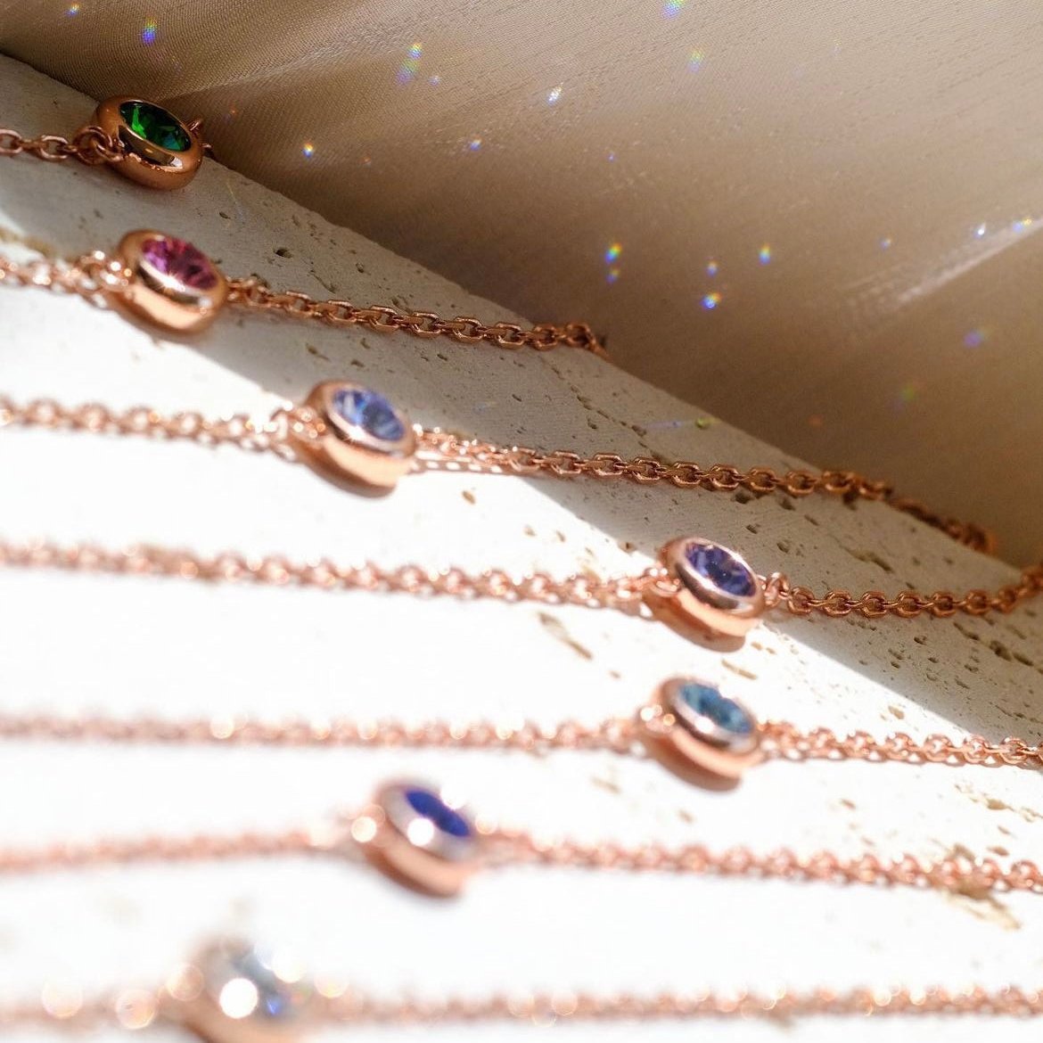 Birthstone Bracelet | 12 Colours - Swarovski crystal