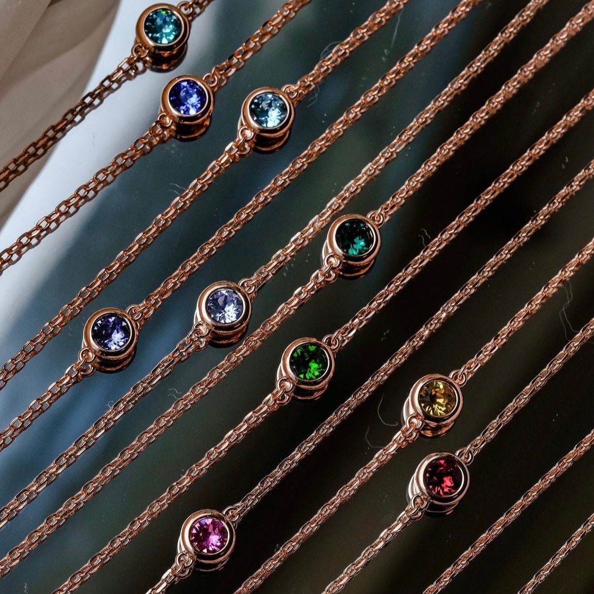 Birthstone Bracelet | 12 Colours - Swarovski crystal