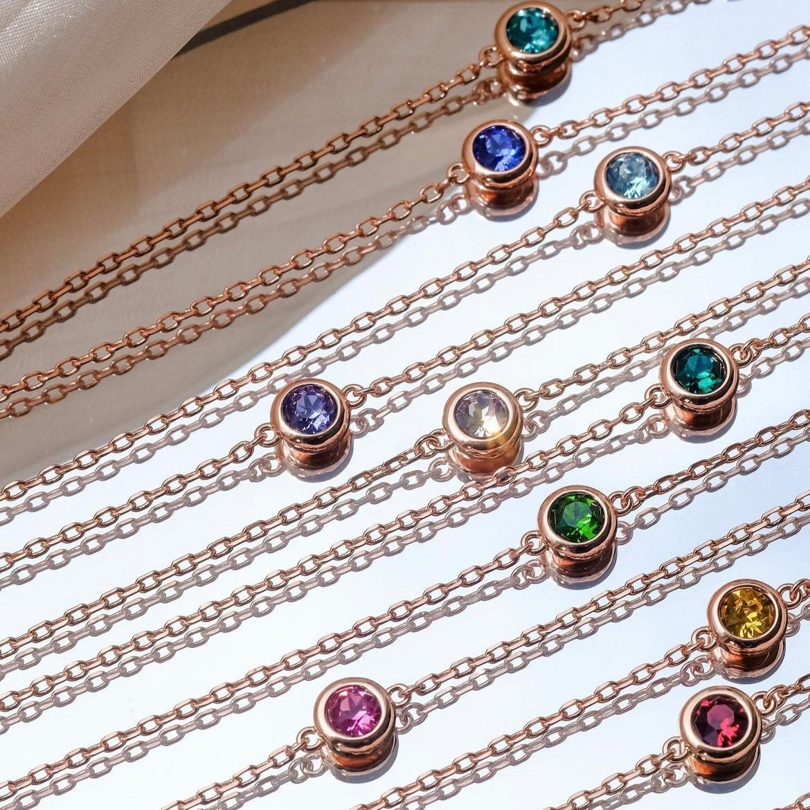 Birthstone Bracelet | 12 Colours - Swarovski crystal