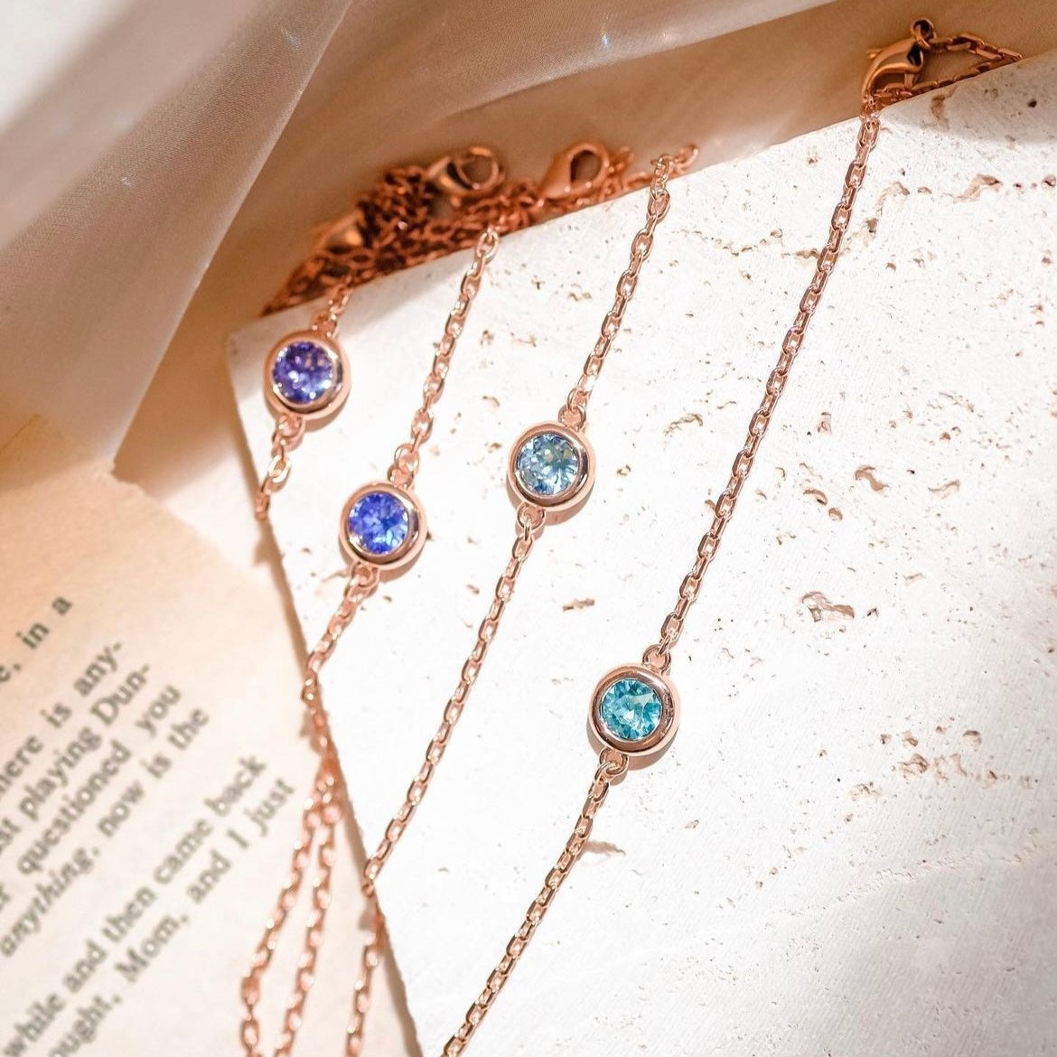 Birthstone Bracelet | 12 Colours - Swarovski crystal