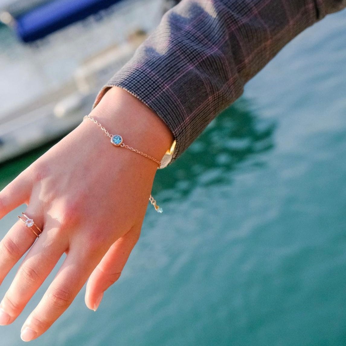 Birthstone Bracelet | 12 Colours - Swarovski crystal