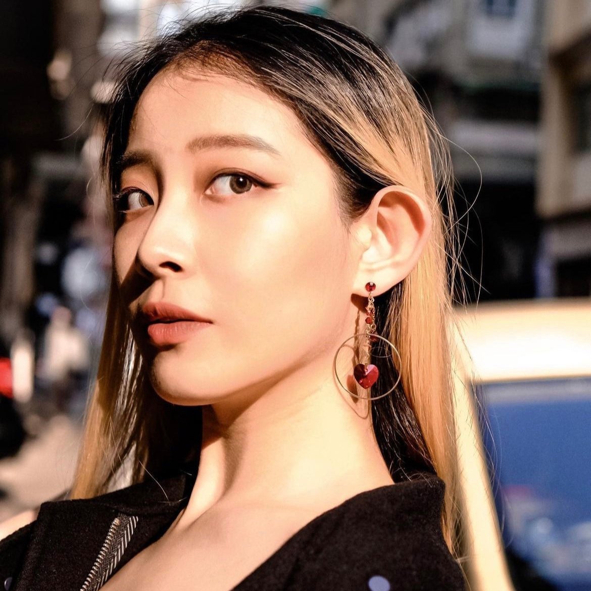 Cinnabar 2.0 | Heart shape RED OOTD | Earrings