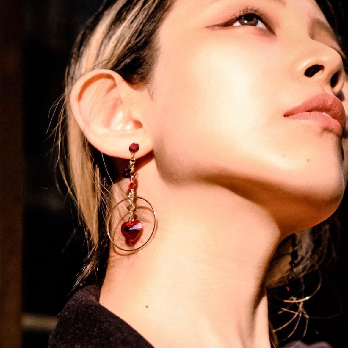 Cinnabar 2.0 | Heart shape RED OOTD | Earrings