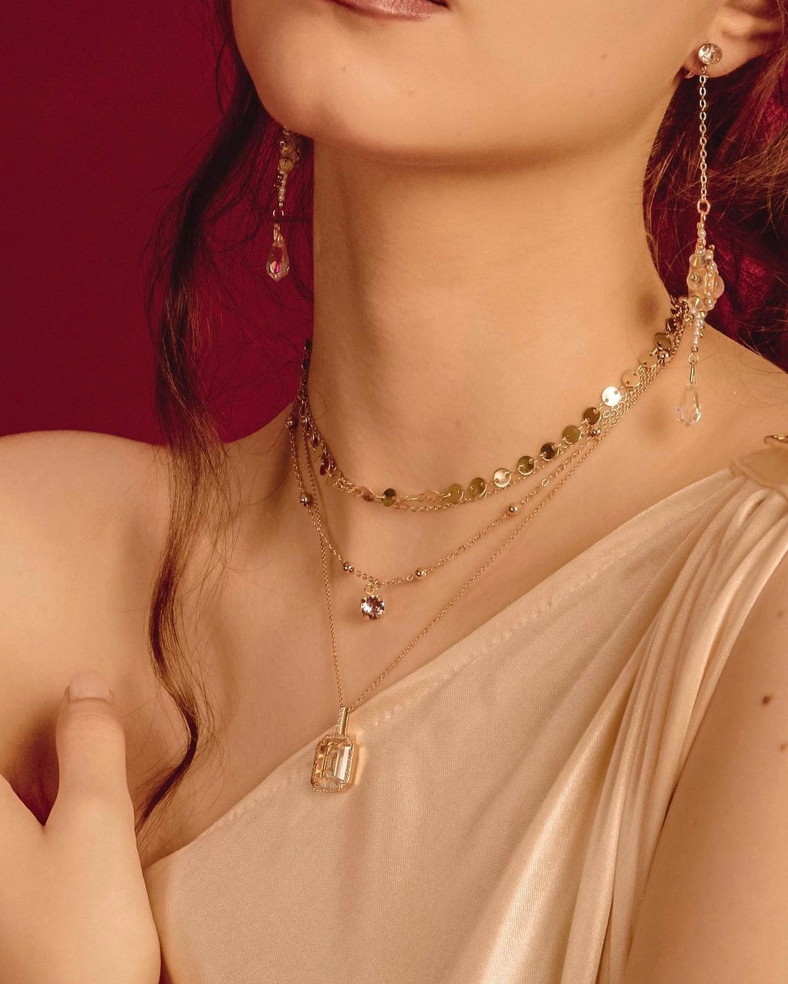 The Polar Star | Designer earrings - craftsmanship - pearls and crystal