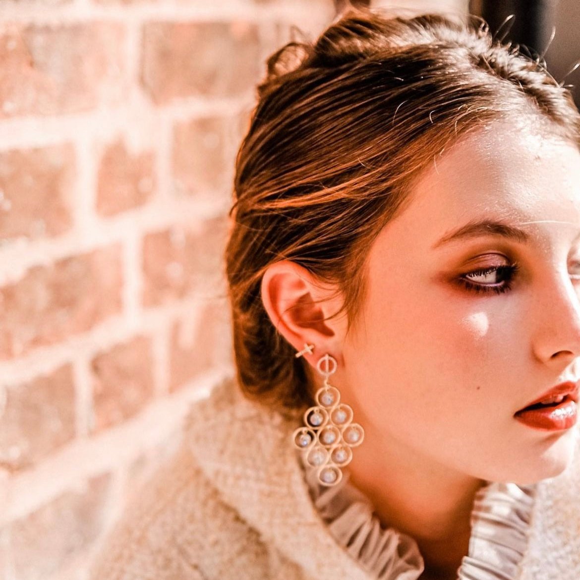 Mini Cross | Petite cross shaped earrings embedded with Swarovski crystals