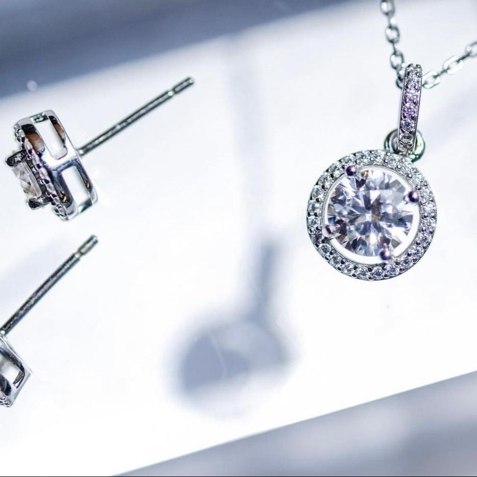 Does Eternity mean forever | Ethical diamond - Earrings & Necklace - Simply elegance