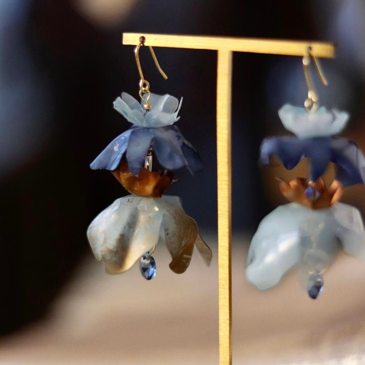 A- Blue is the Warmest Color | Designer earrings - Original unique design - Materials from Brazil | Hot picks of models and icons