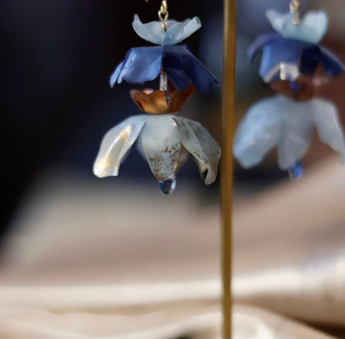 A- Blue is the Warmest Color | Designer earrings - Original unique design - Materials from Brazil | Hot picks of models and icons