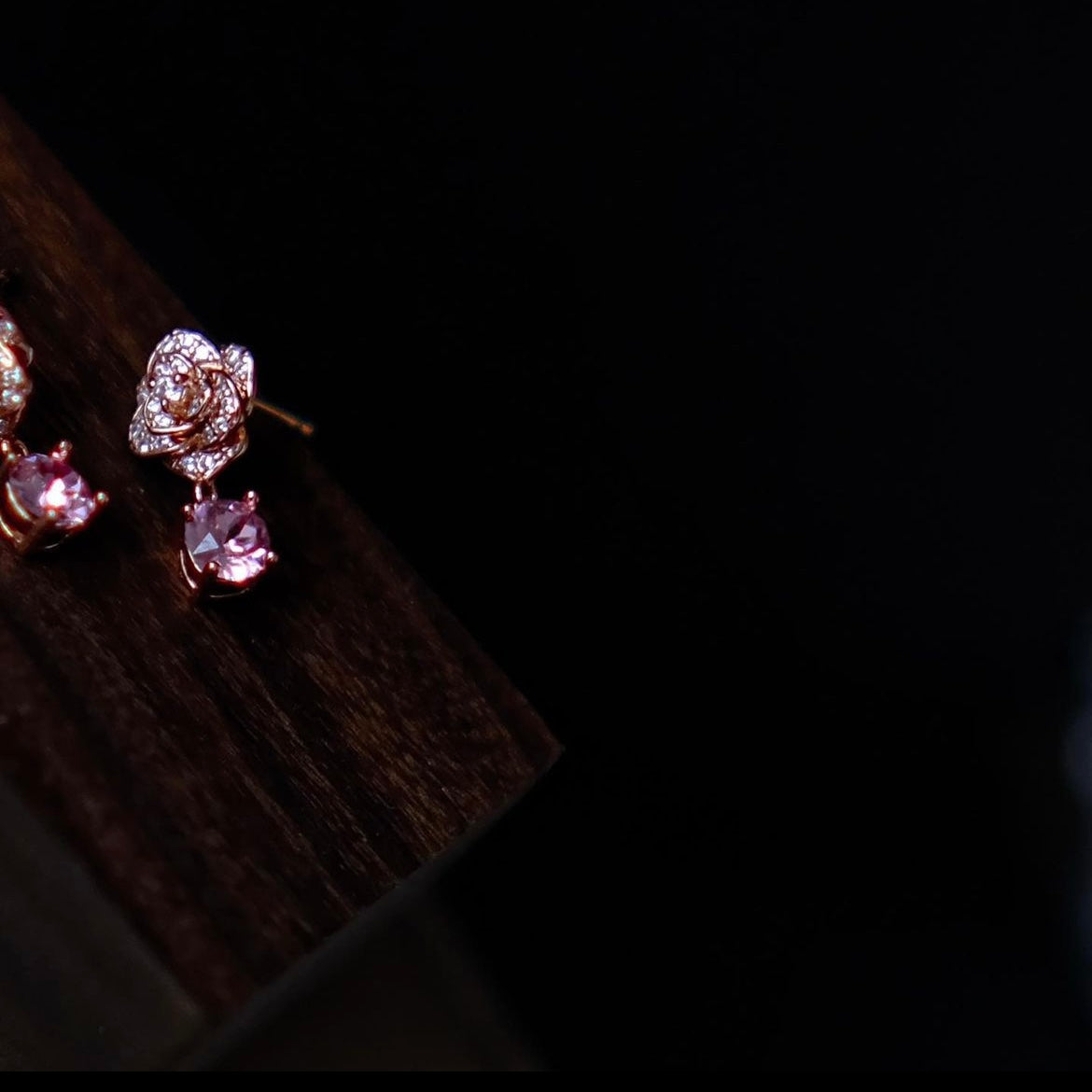 Baby Rose | detailed craftsmanship and embedded with Swarovski crystals | baby pink