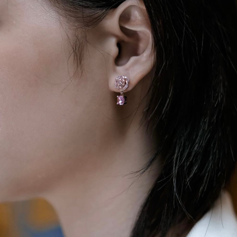 Baby Rose | detailed craftsmanship and embedded with Swarovski crystals | baby pink