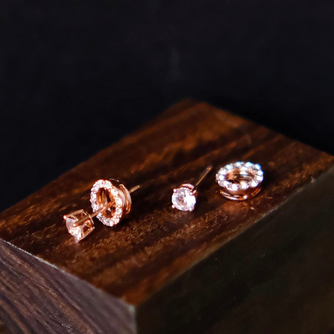 Resurrection | 2-way 18k Rose gold ear stud [Everyday Essential]