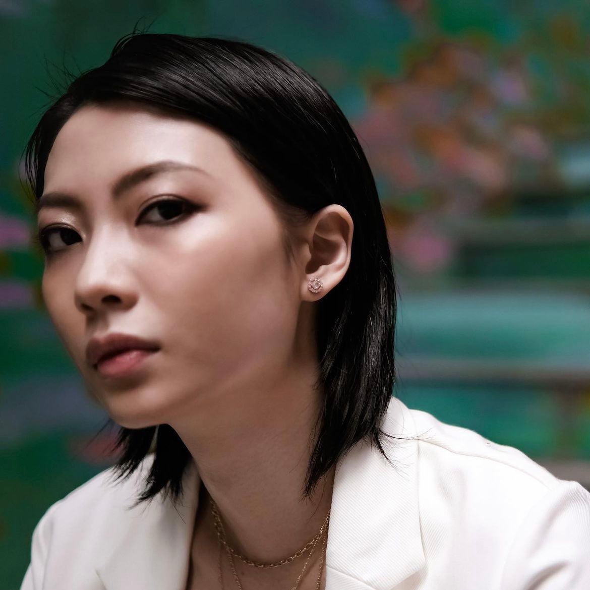 Resurrection | 2-way 18k Rose gold ear stud [Everyday Essential]