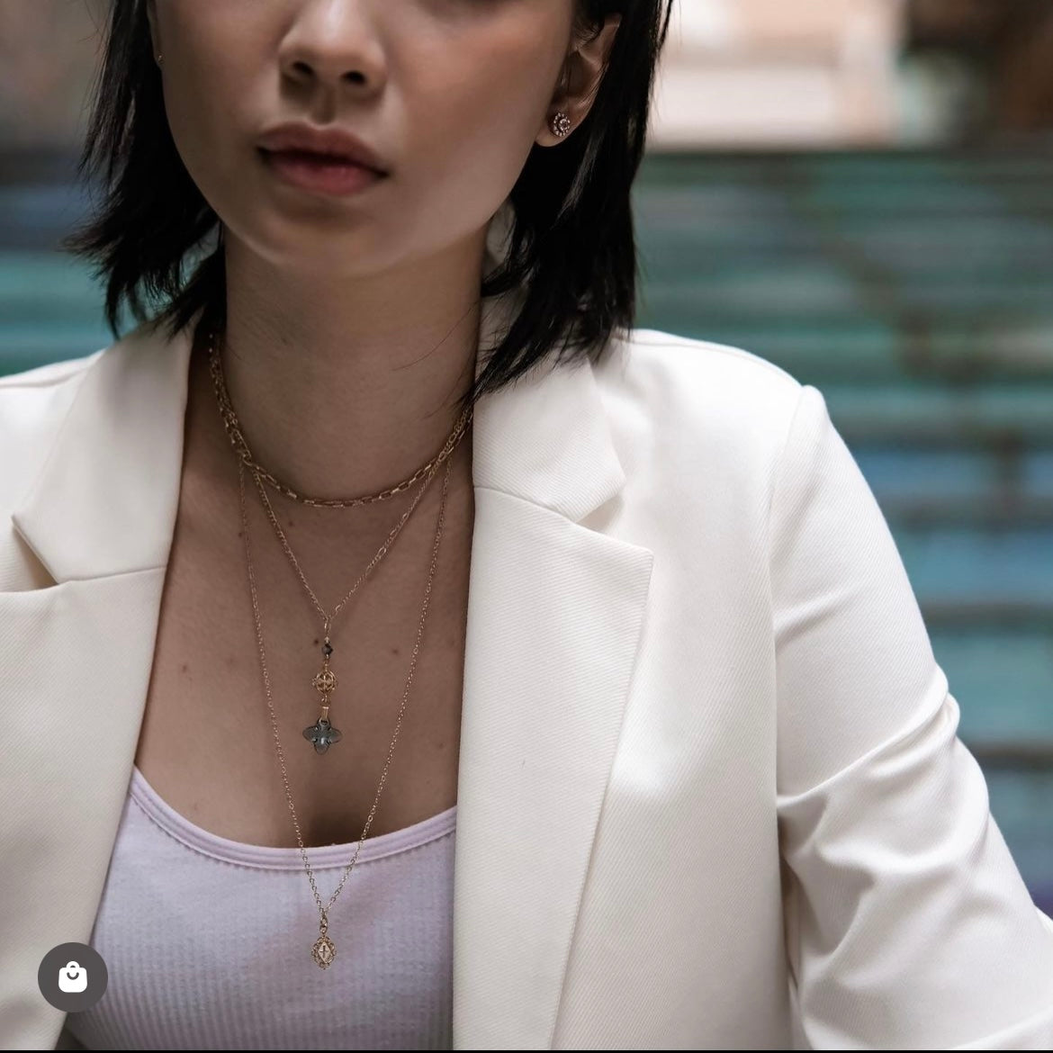 Resurrection | 2-way 18k Rose gold ear stud [Everyday Essential]