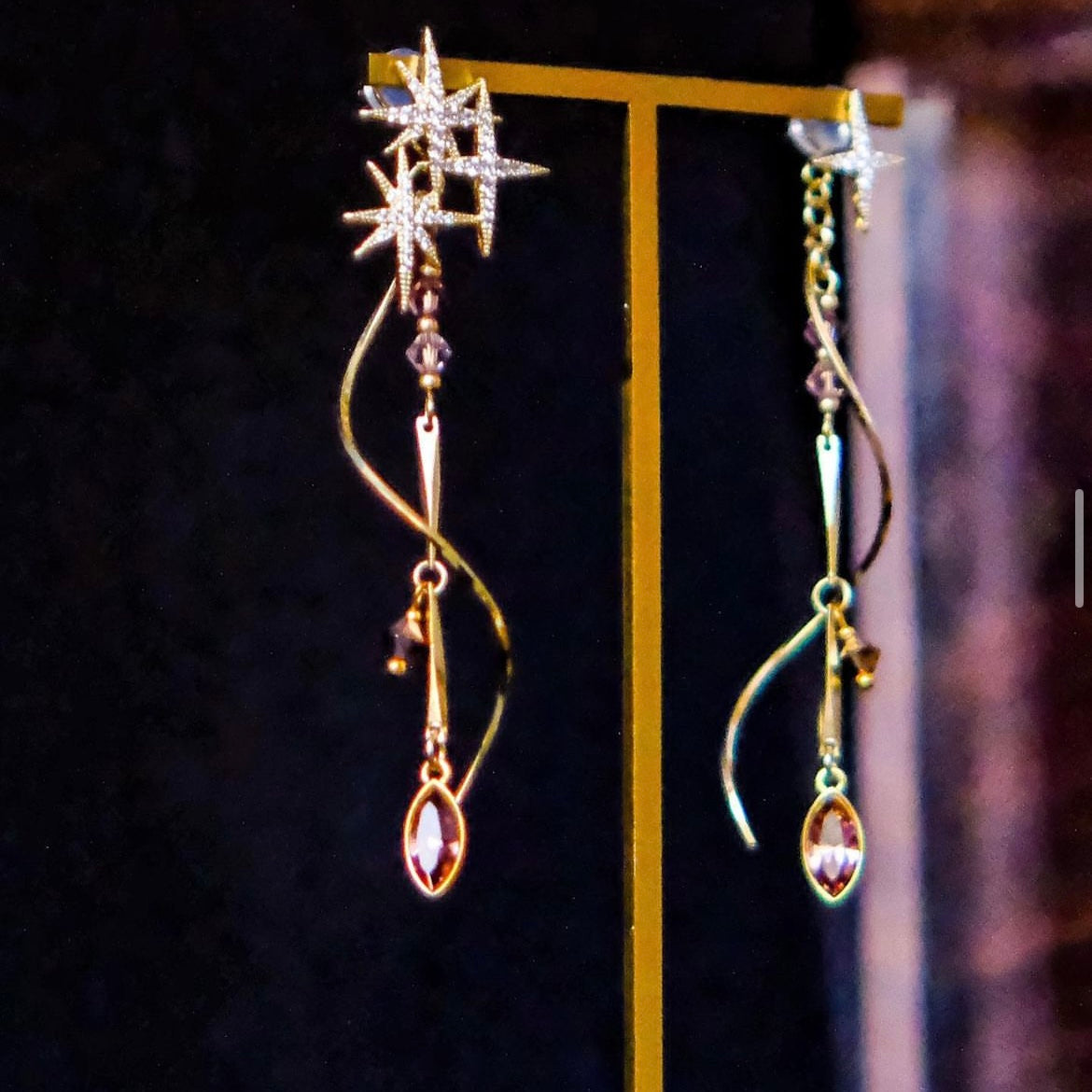 Ephemeral| 2-way Starry goddess earrings