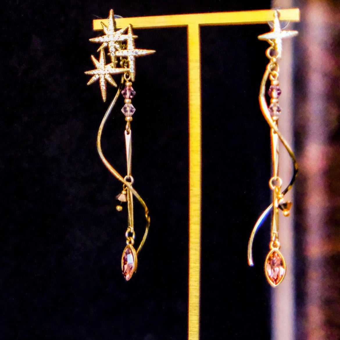 Ephemeral| 2-way Starry goddess earrings
