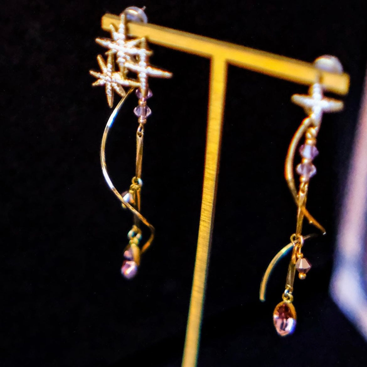 Ephemeral| 2-way Starry goddess earrings