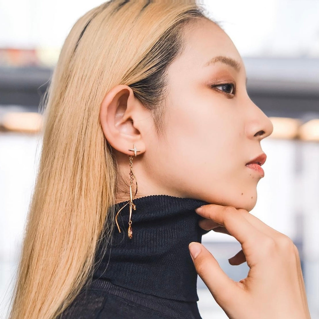 Ephemeral| 2-way Starry goddess earrings