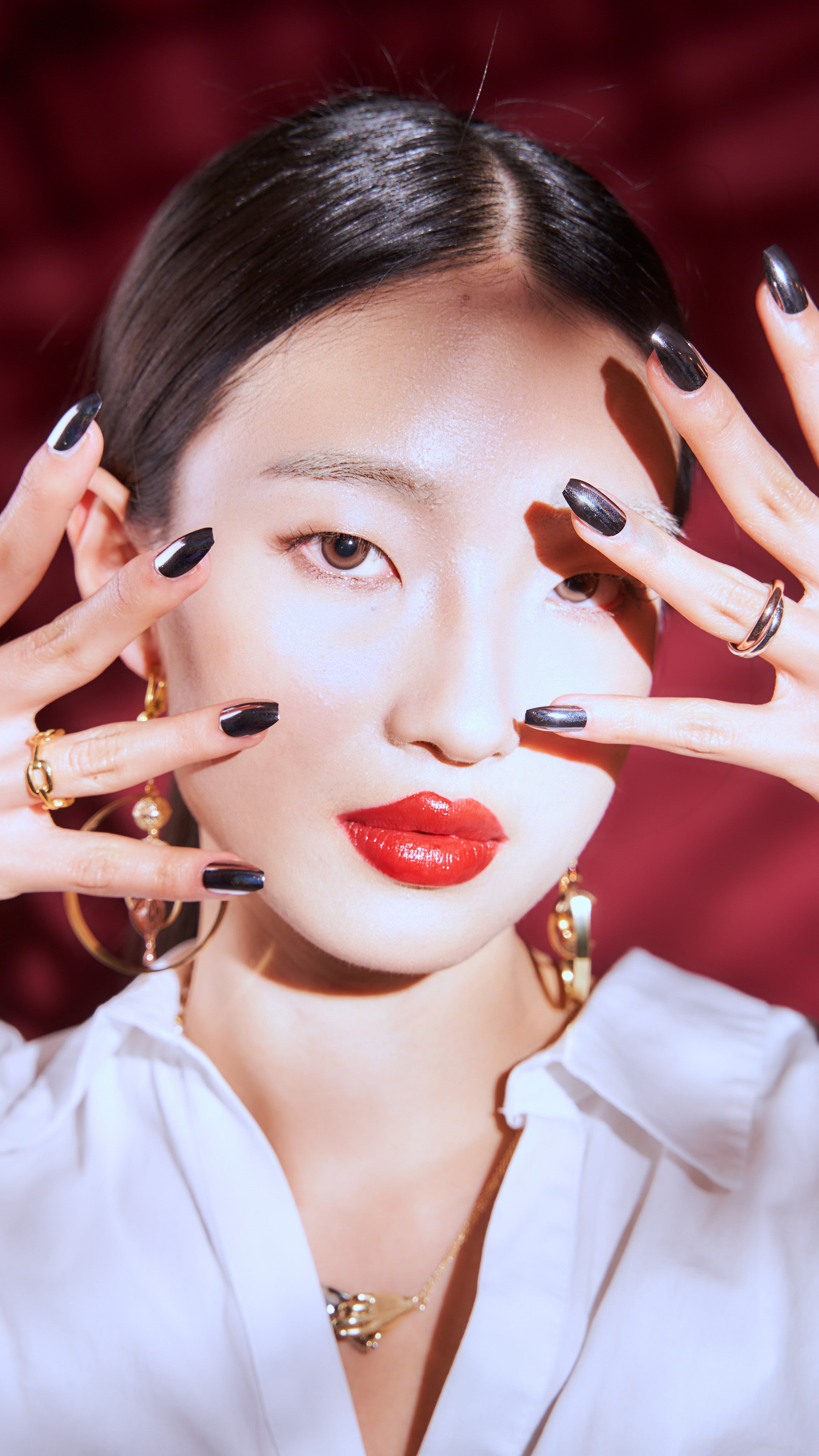 Rendezvous | Double Rings entwined - Platinum & Rose Gold