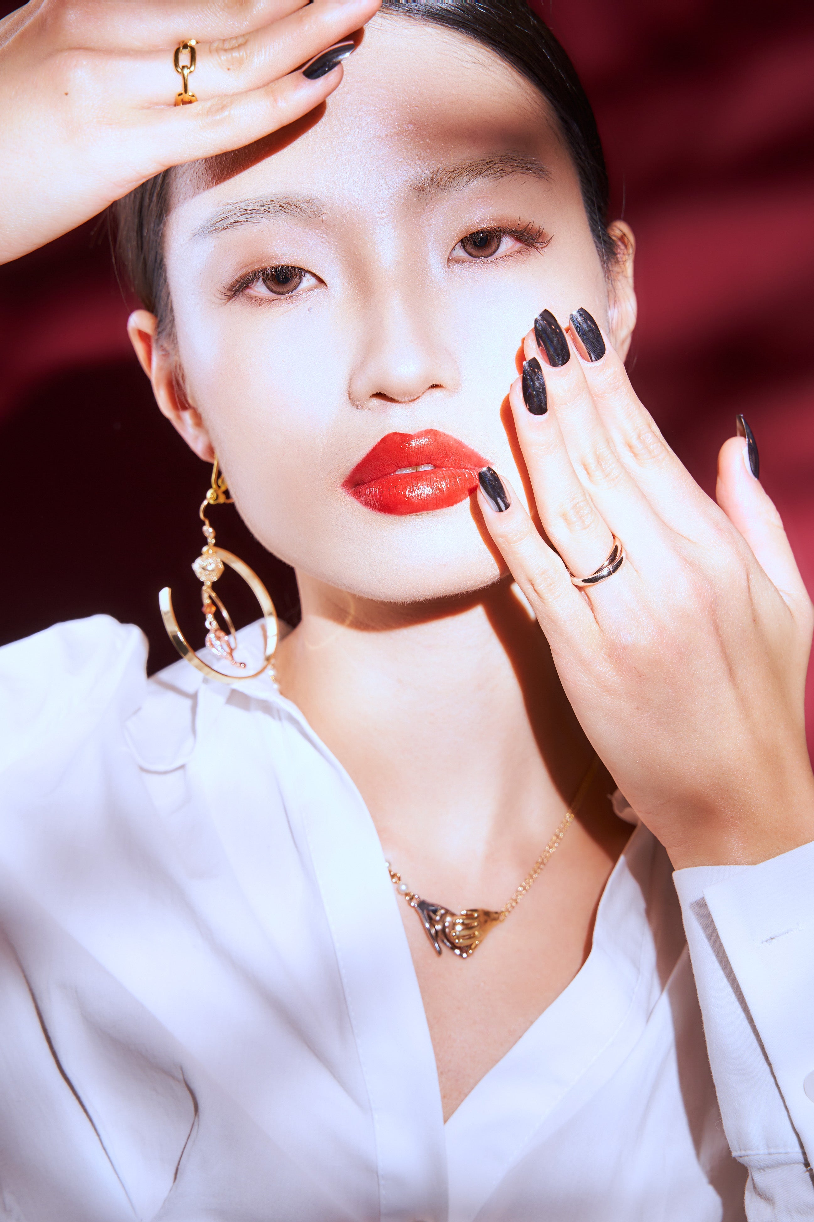 Rendezvous | Double Rings entwined - Platinum & Rose Gold