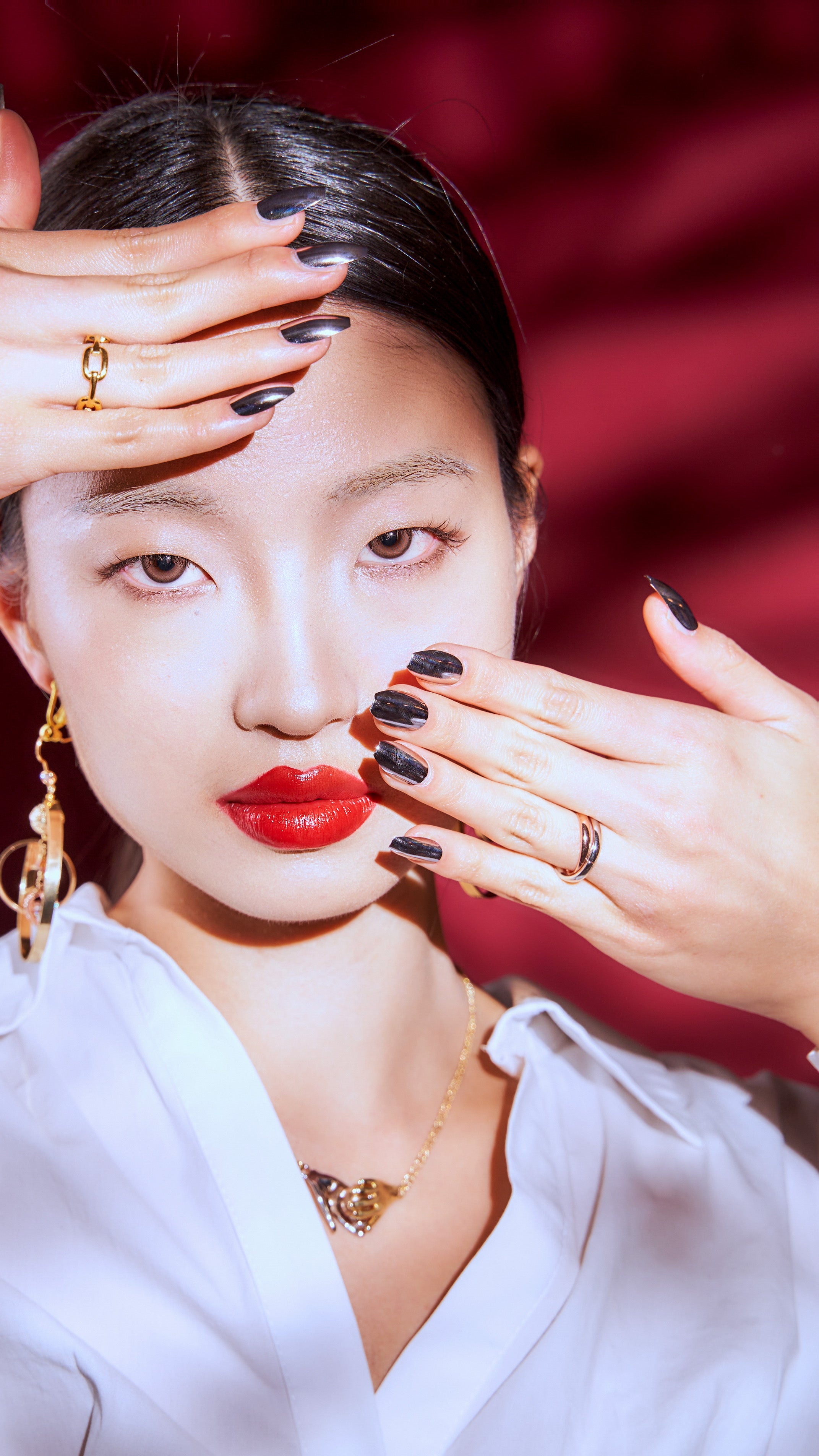 Rendezvous | Double Rings entwined - Platinum & Rose Gold