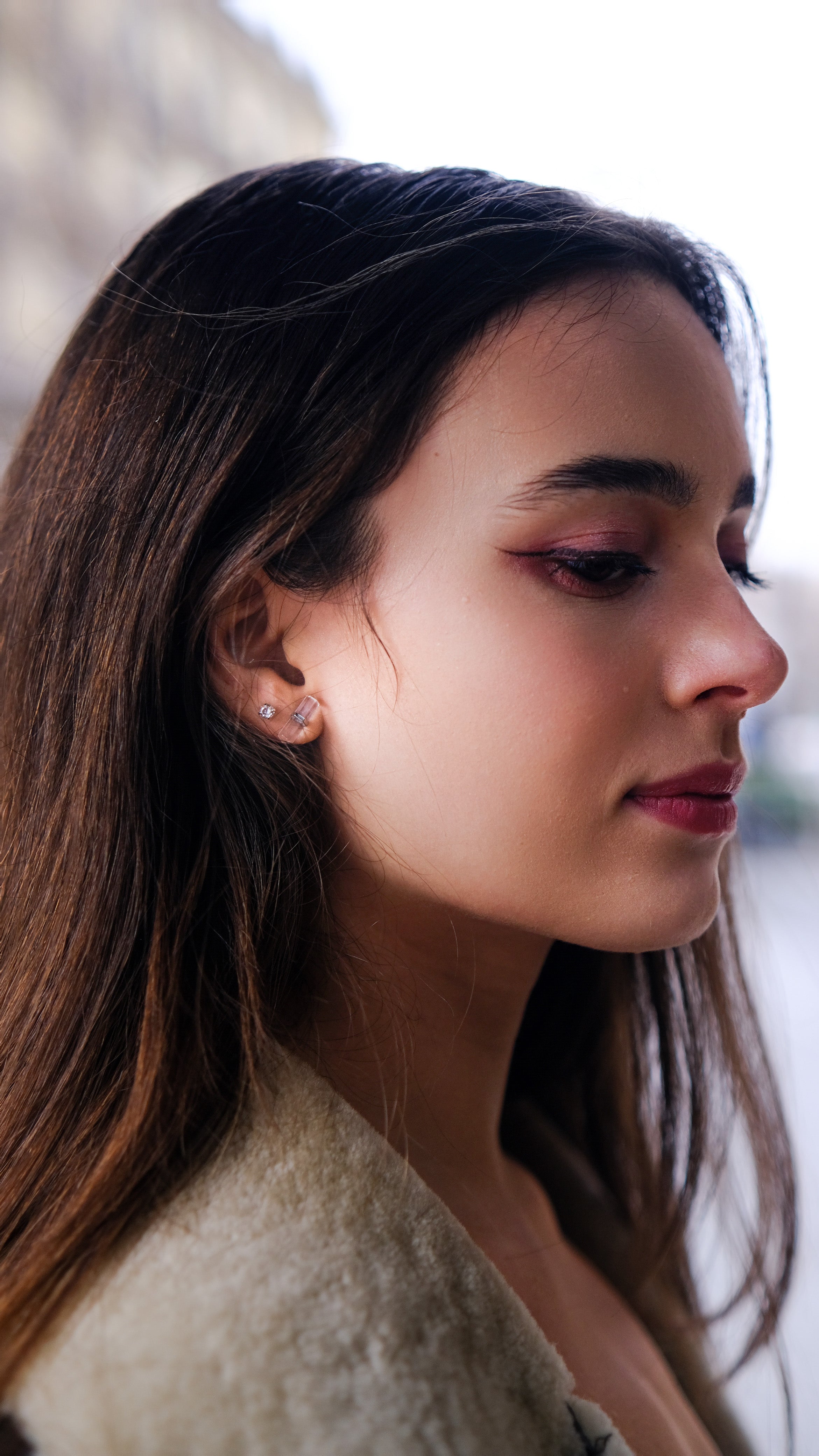 Untainted | Collection Aura - Natural mineral stone ear stud