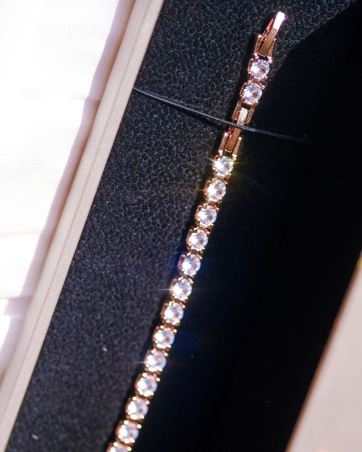 Glam | Bracelet - Easy Buckle - Rosegold - 27 pc of Swarovski Diamonds